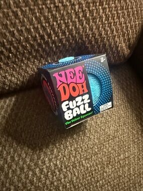 Fuzz Ball Velvet Squeeze Toy - Blue